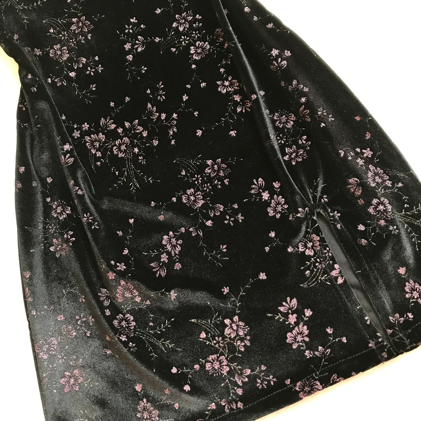 Vestido Margarita Negro Flores (pre order)