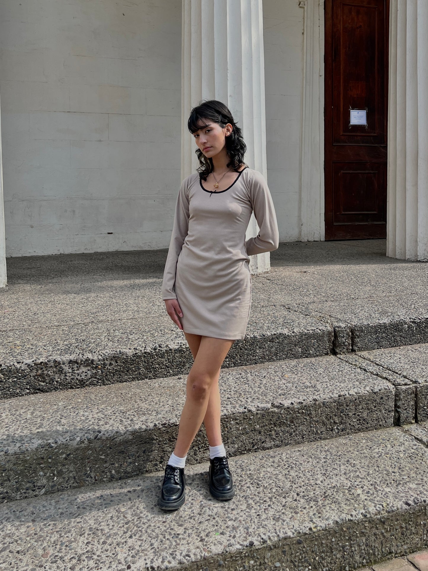 Vestido Olivia Beige (pre order)