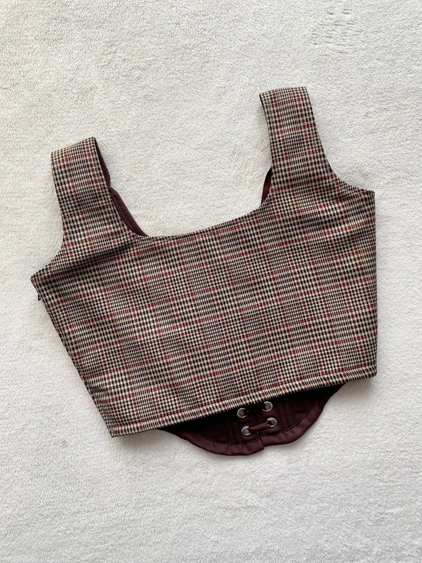 Conjunto Charlotte Cuadrille Café (pre order)