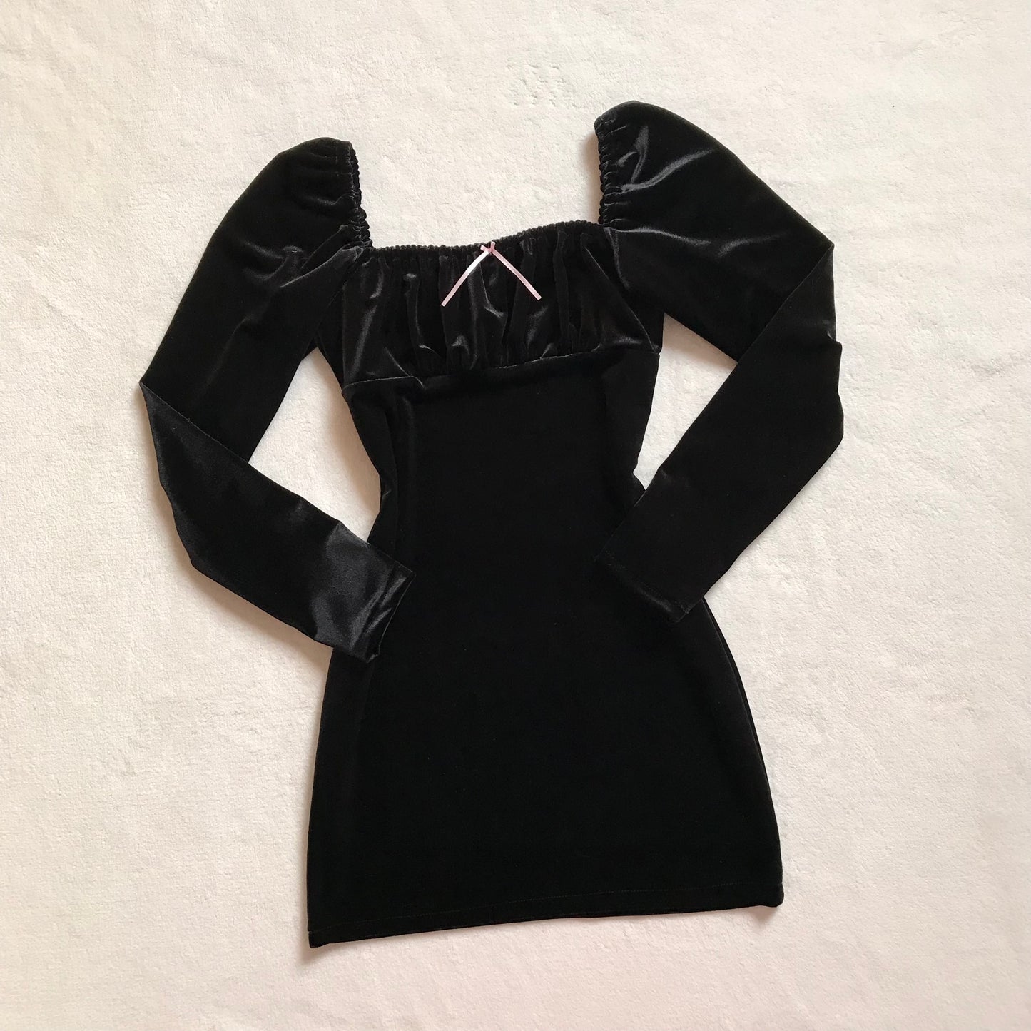 Vestido Merlina Negro Manga Larga (pre order)