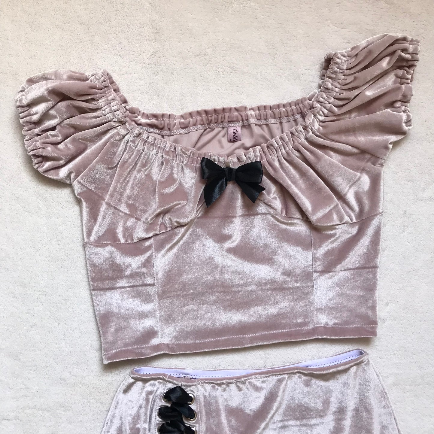 Conjunto Twice Crop Rosa (pre order)