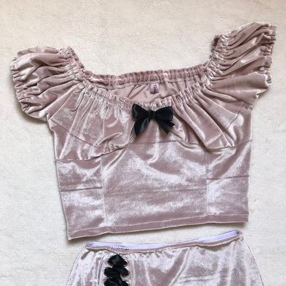 Conjunto Twice Crop Rosa (pre order)