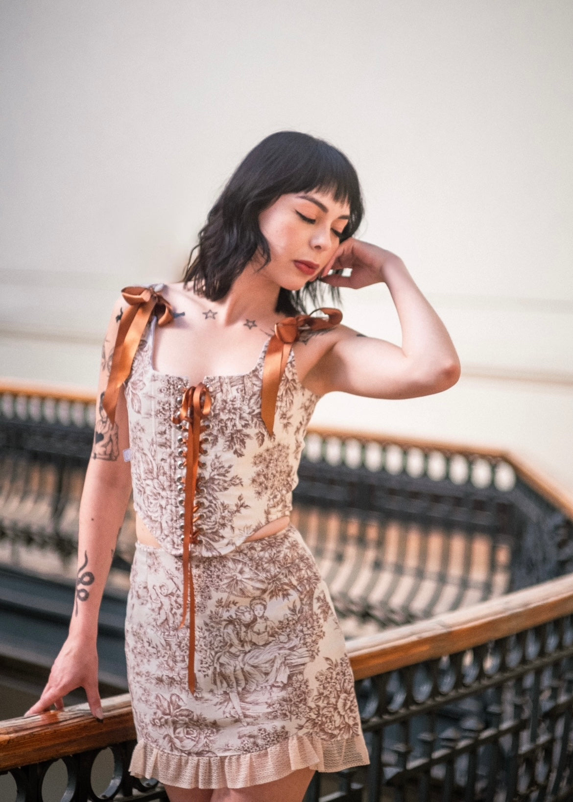 Corset Emily Toile cafe (pre order)