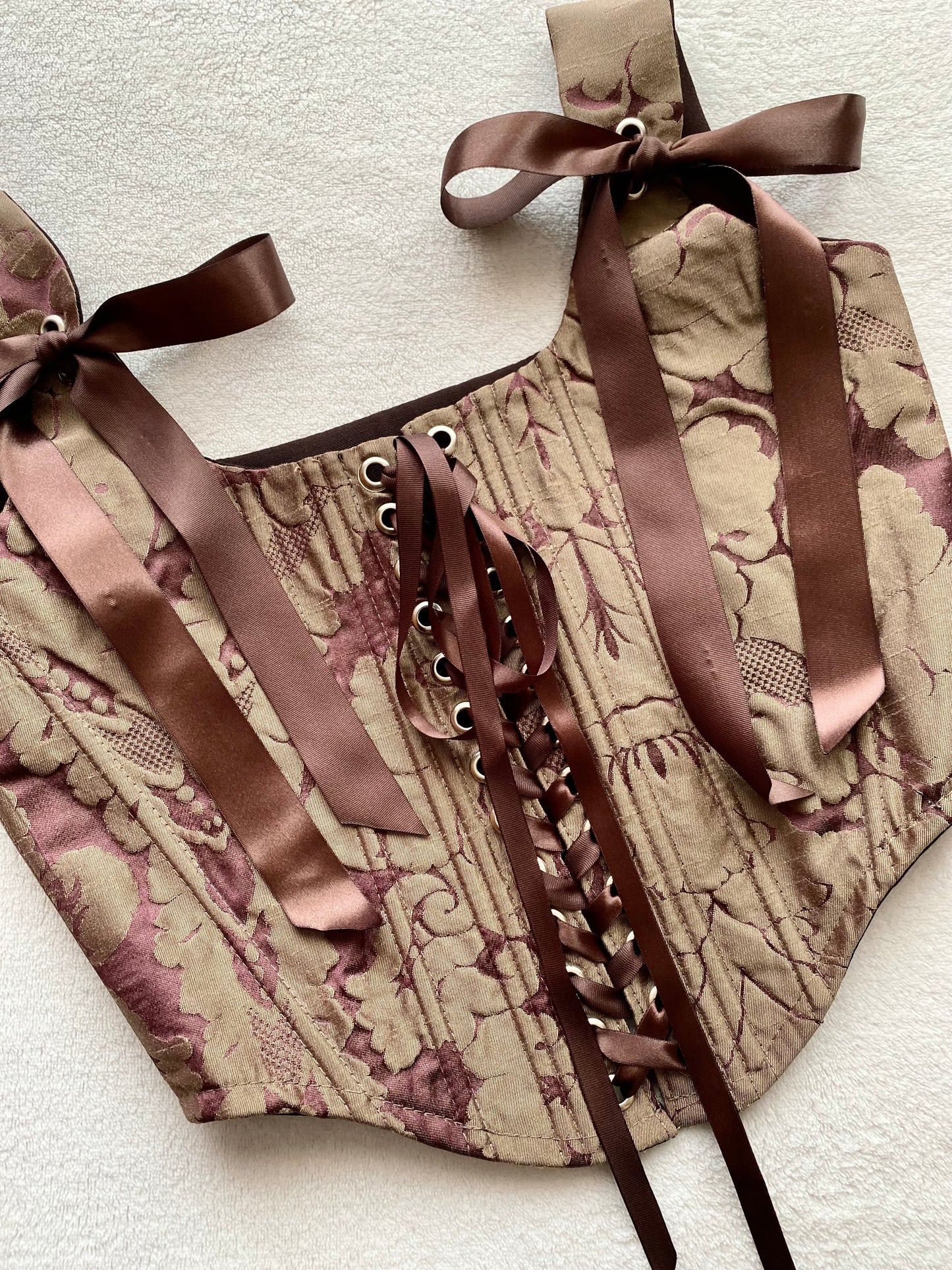 Corset Emily Cobre/Burdeo (pre order)