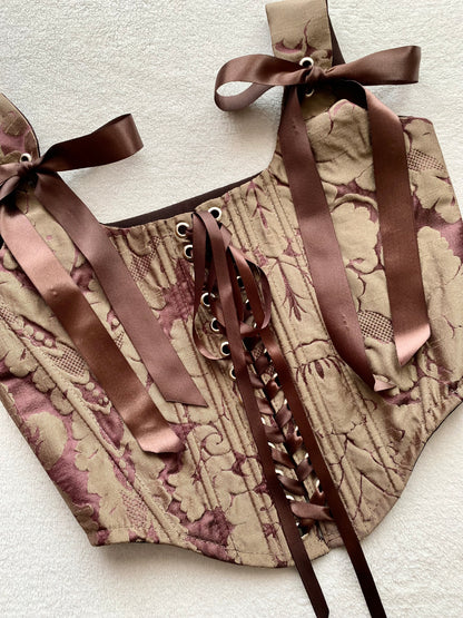 Corset Emily Cobre/Burdeo (pre order)