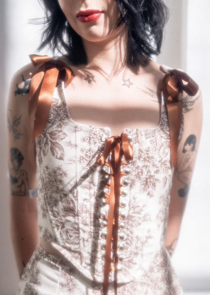 Corset Emily Toile cafe (pre order)