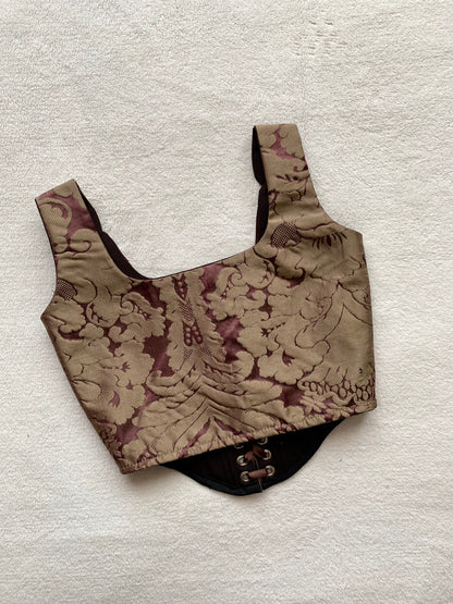 Corset Emily Cobre/Burdeo (pre order)