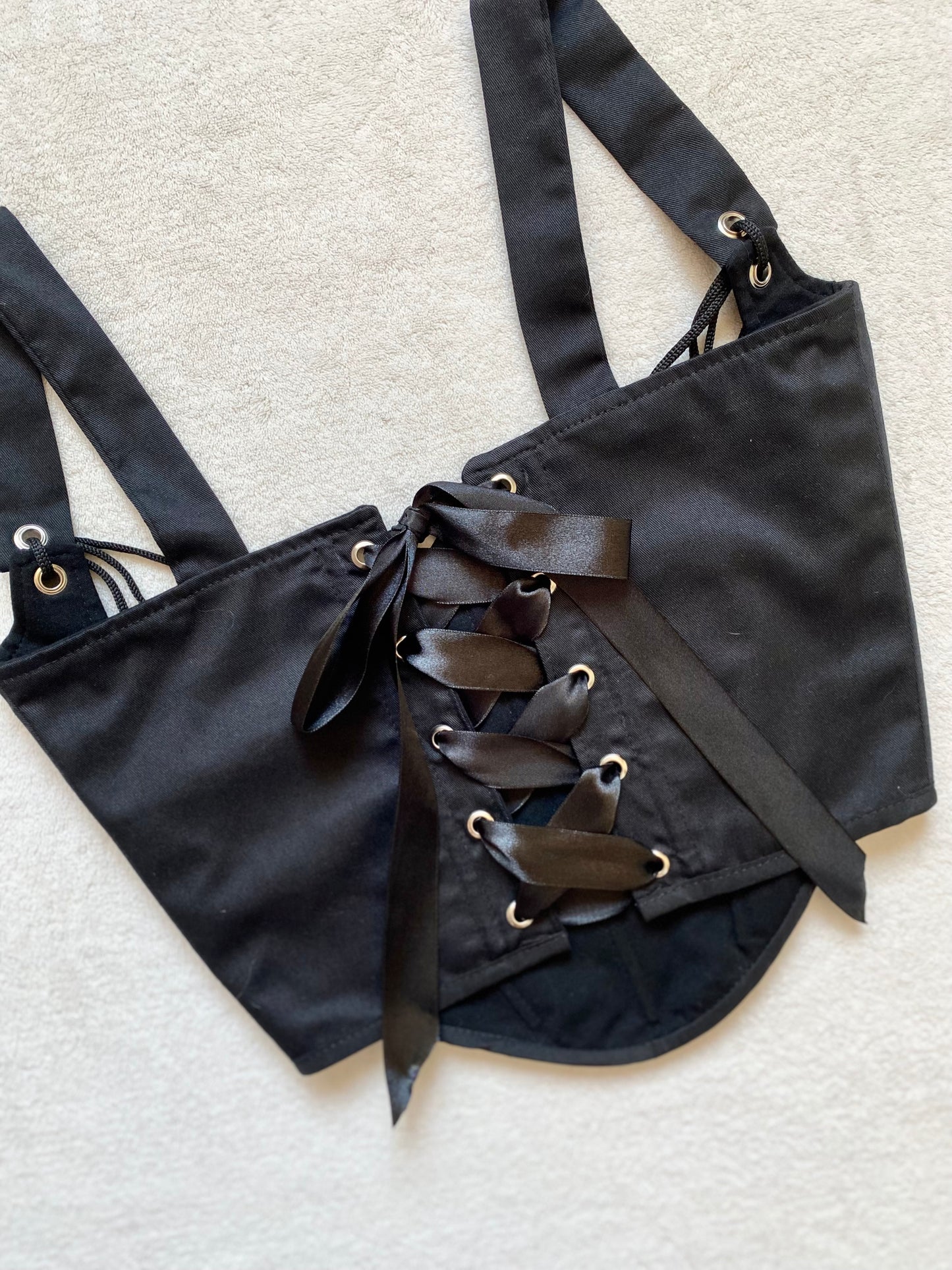 Corset Underbust Negro victoriano (pre order)