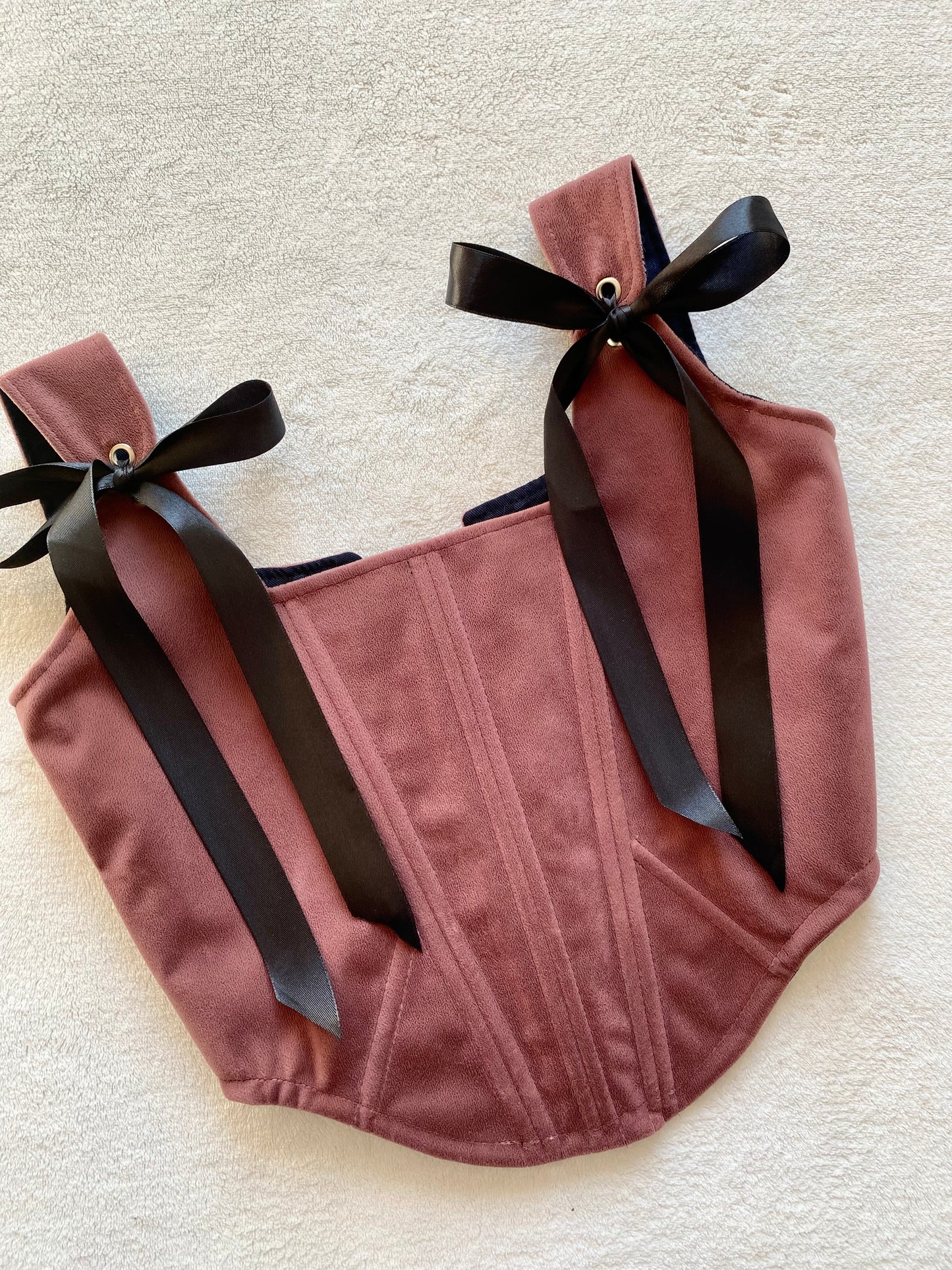 Corset Jade Felpa Rosa Envejecido (pre order)