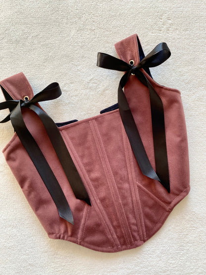 Corset Jade Felpa Rosa Envejecido (pre order)