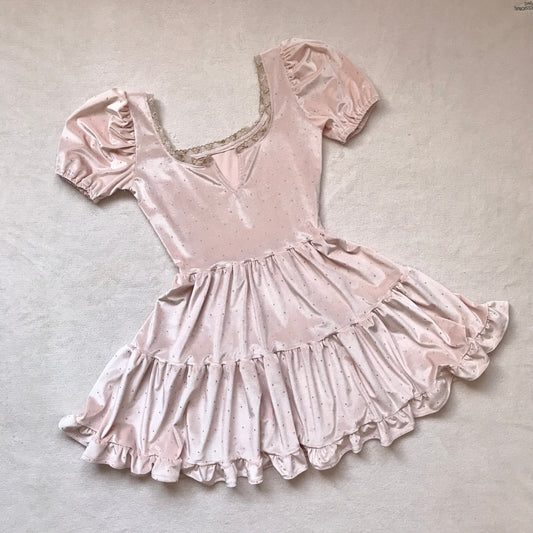 Vestido Victoria Rosa Puntos (pre order) (Copia)