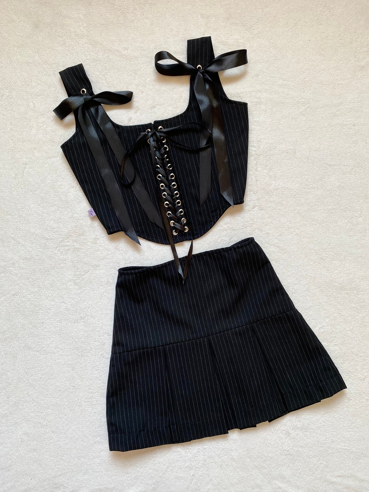 Conjunto Nina Negro Listado (pre order)