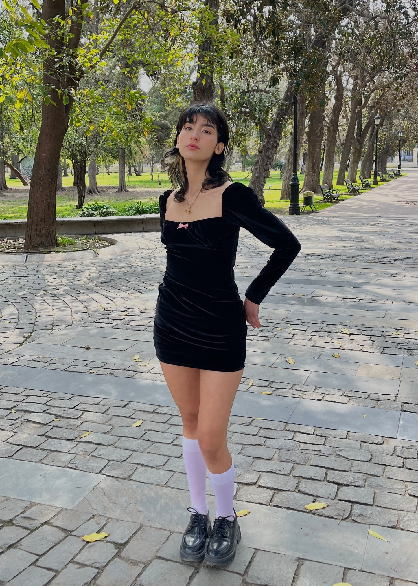 Vestido Fairy Manga Larga Negro (pre order)