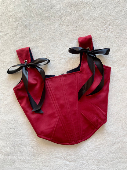 Corset Jade Felpa Burdeo (pre order)