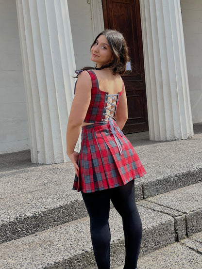 Conjunto Azai Cuadrillé Rojo (pre order)