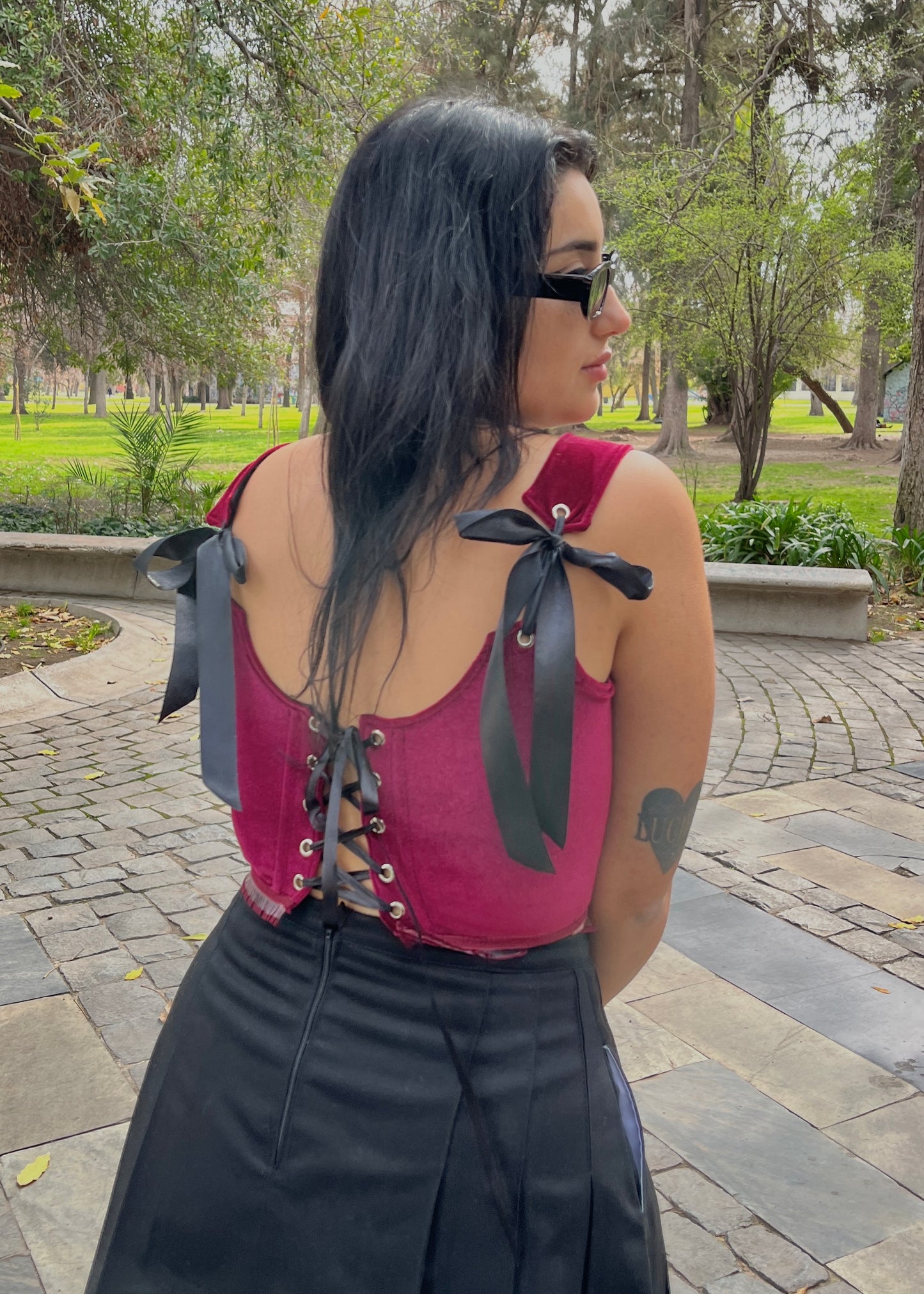 Corset Jade Burdeo Encaje (pre order)