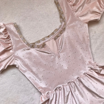 Vestido Victoria Rosa Puntos (pre order) (Copia)