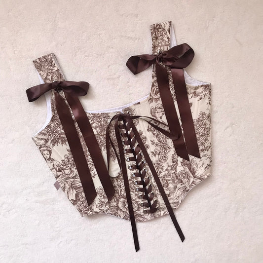 Corset Emily Toile Cafe  (pre order)