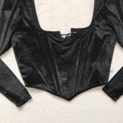 Corset Azumi Negro Manga Larga (pre order)