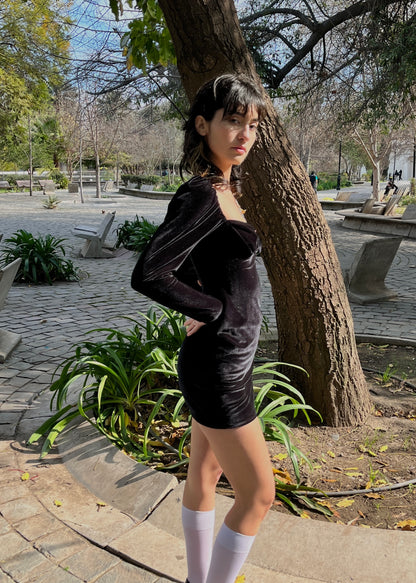 Vestido Fairy Manga Larga Negro (pre order)