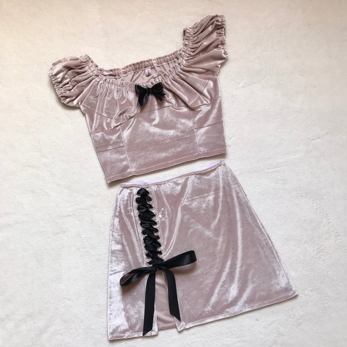 Conjunto Twice Crop Rosa (pre order)