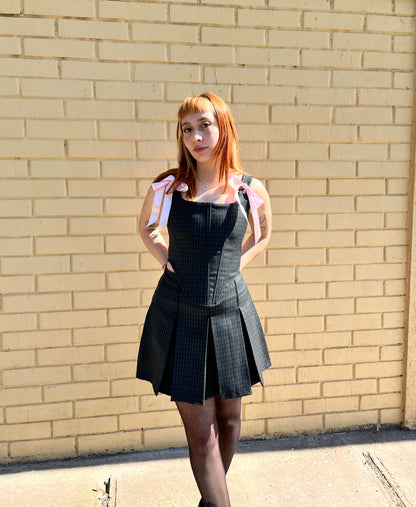 Conjunto Azumi Cuadrillé Grafito (pre order)