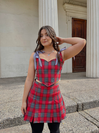 Conjunto Azai Cuadrillé Rojo (pre order)