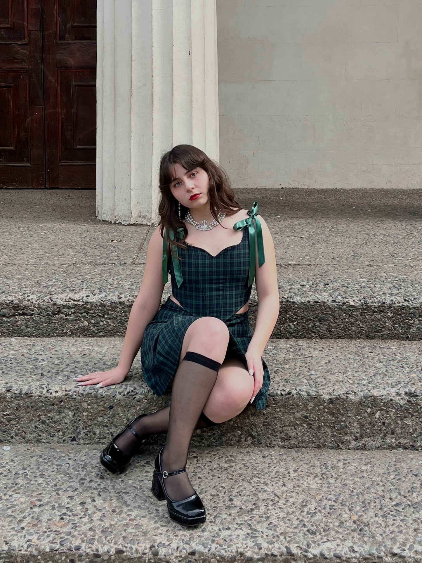 Conjunto Azumi Cuadrillé Verde (pre order)