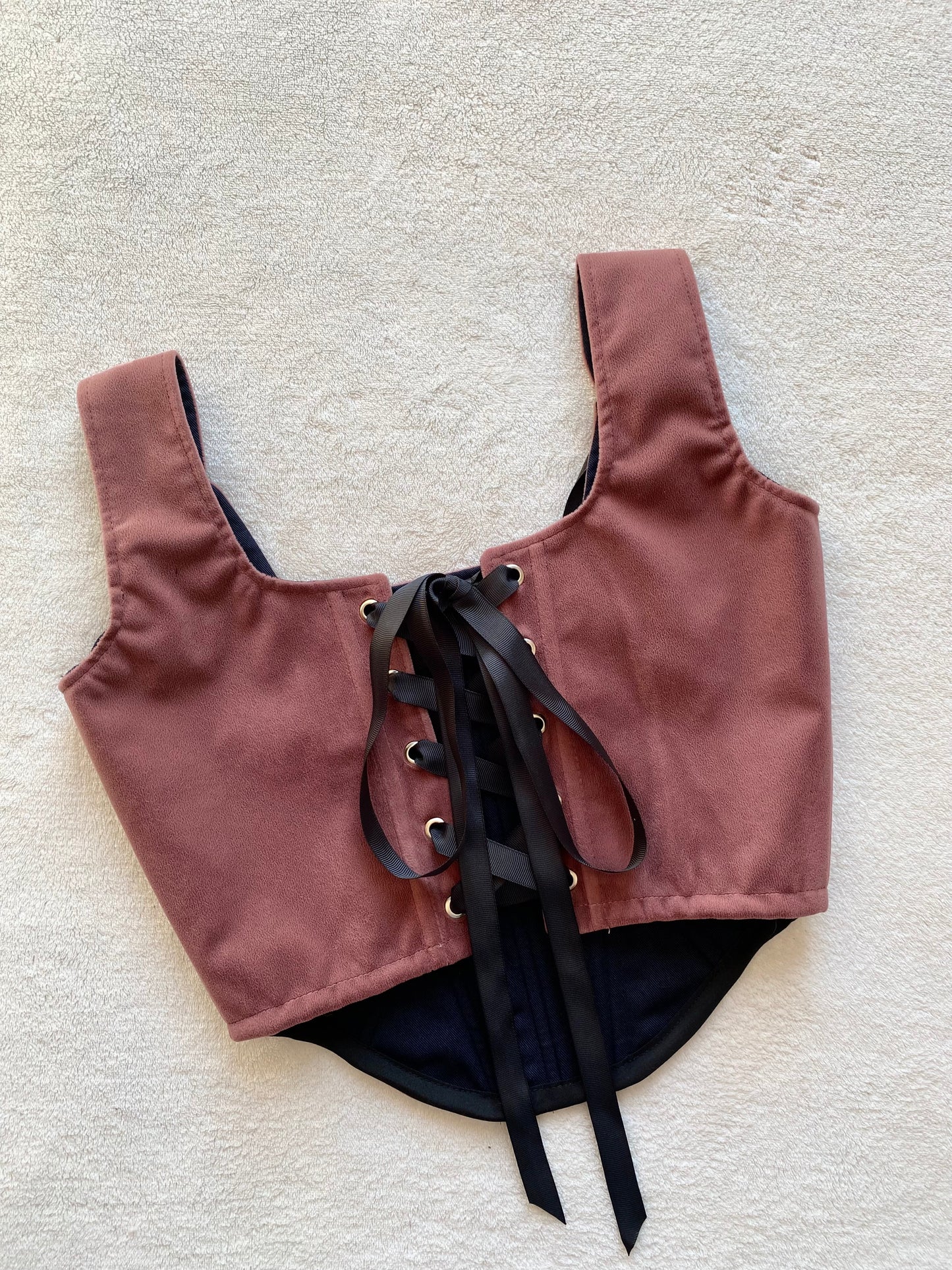 Corset Jade Felpa Rosa Envejecido (pre order)