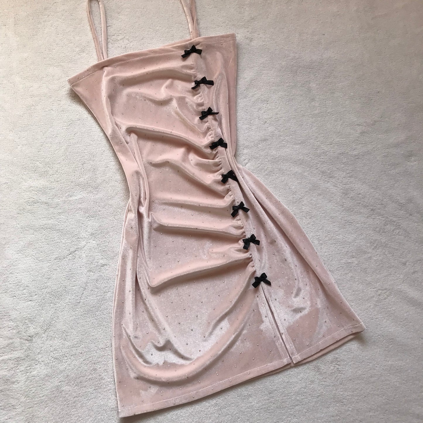 Vestido Meli Rosa Puntos (pre order)