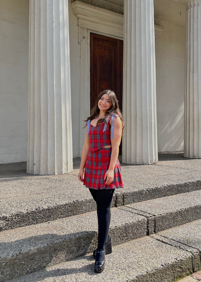 Conjunto Azai Cuadrillé Rojo (pre order)