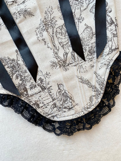 Corset Luna Toile Negro (pre order)
