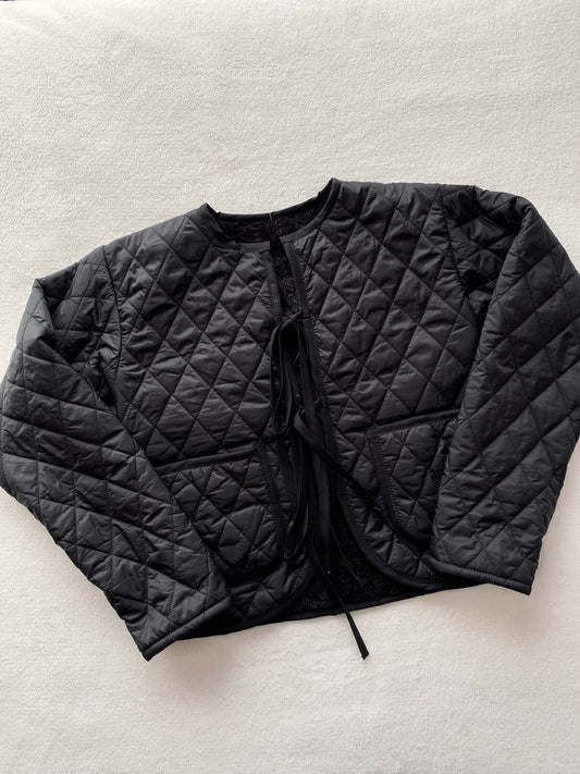 Cazadora Quilted Negra (pre order)