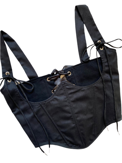 Corset Underbust Negro (pre order)