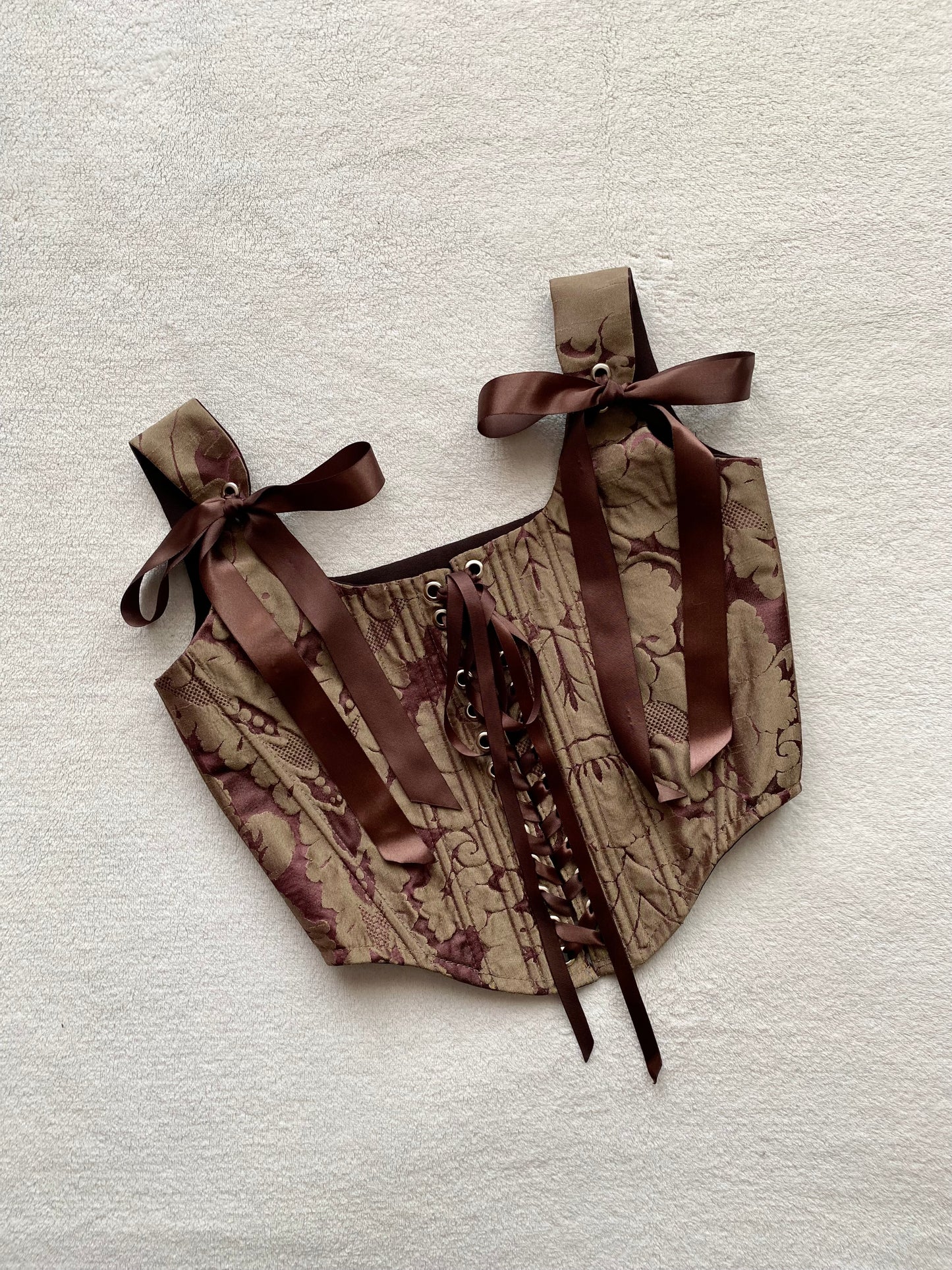 Corset Emily Cobre/Burdeo (pre order)